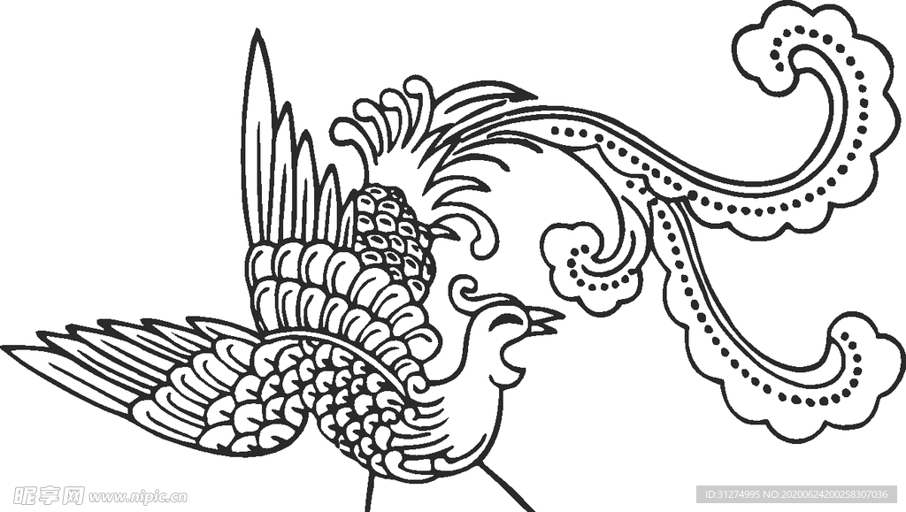 镂空花图案
