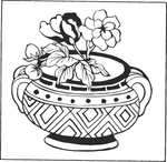 镂空花图案