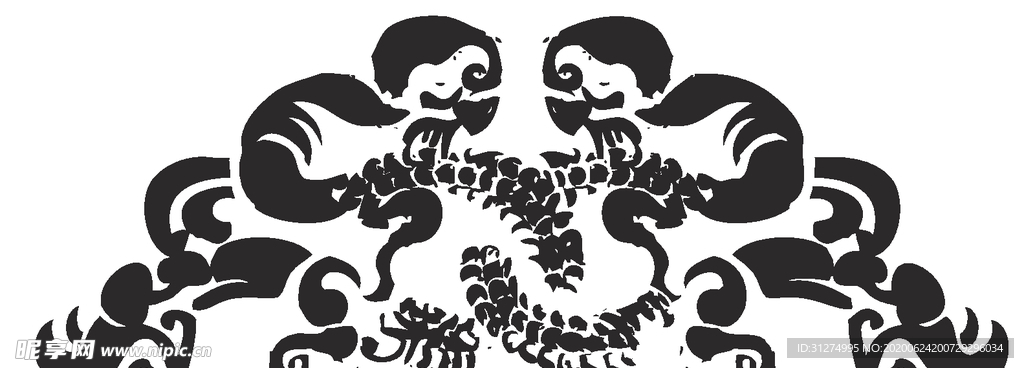 镂空花图案