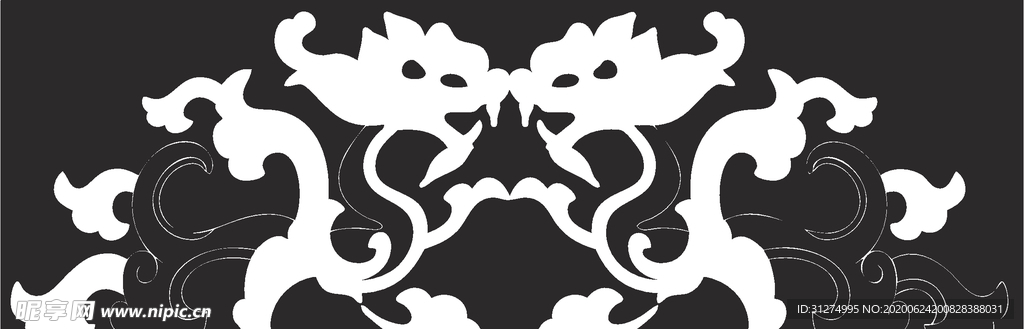 镂空花图案