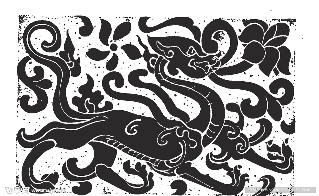 镂空花图案
