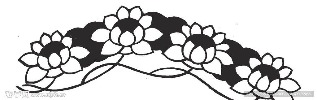 镂空花图案