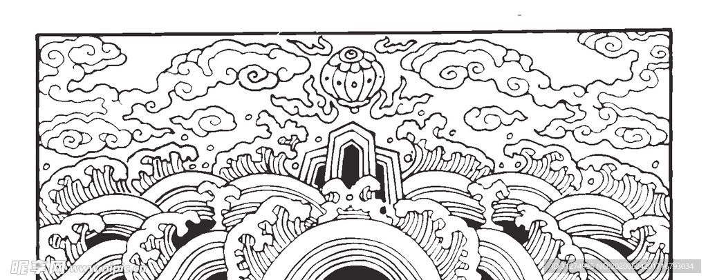 镂空花图案