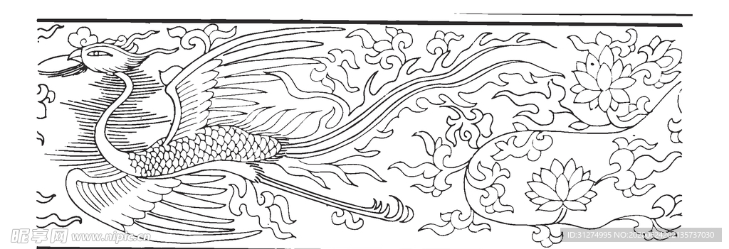 镂空花图案