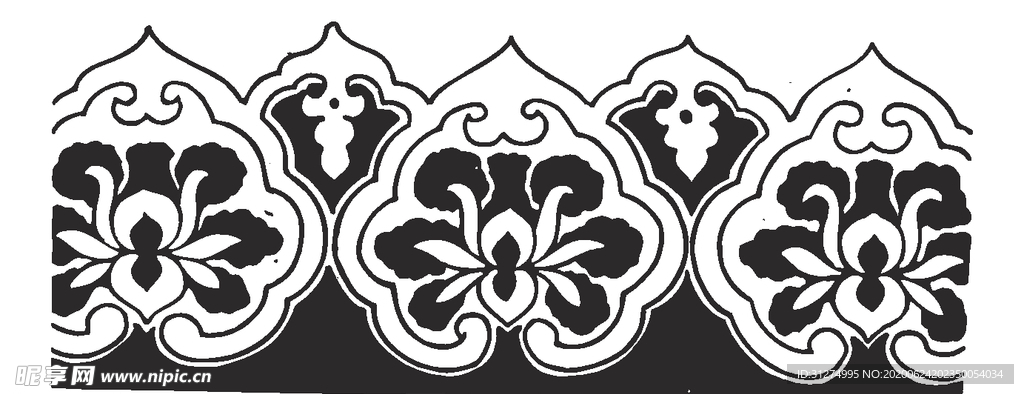 镂空花图案