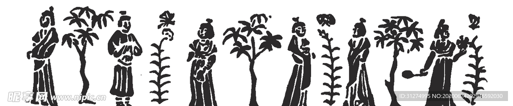 镂空花图案
