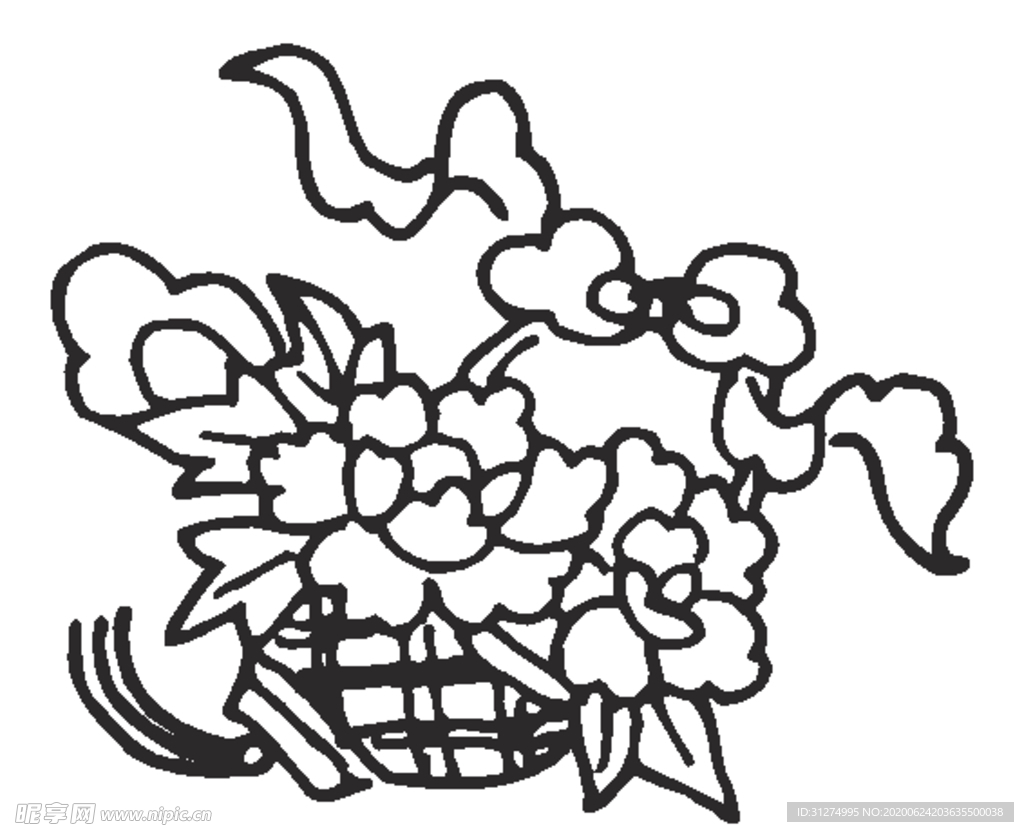 镂空花图案