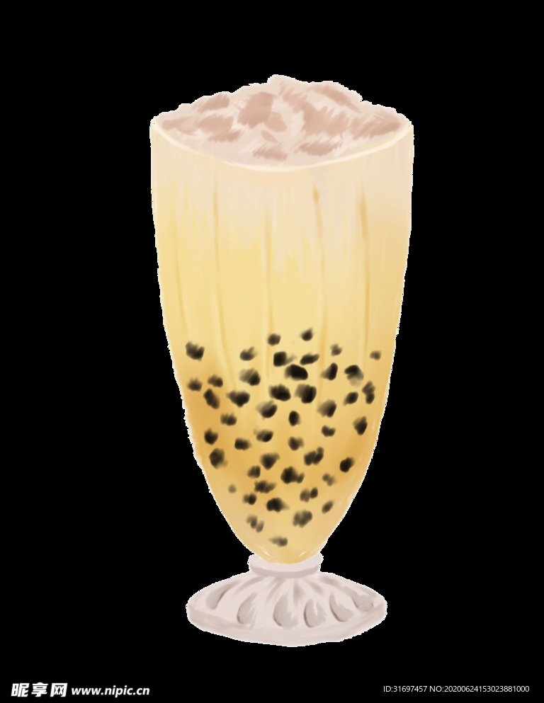 手绘奶茶