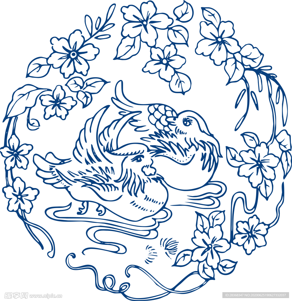 青花瓷图案