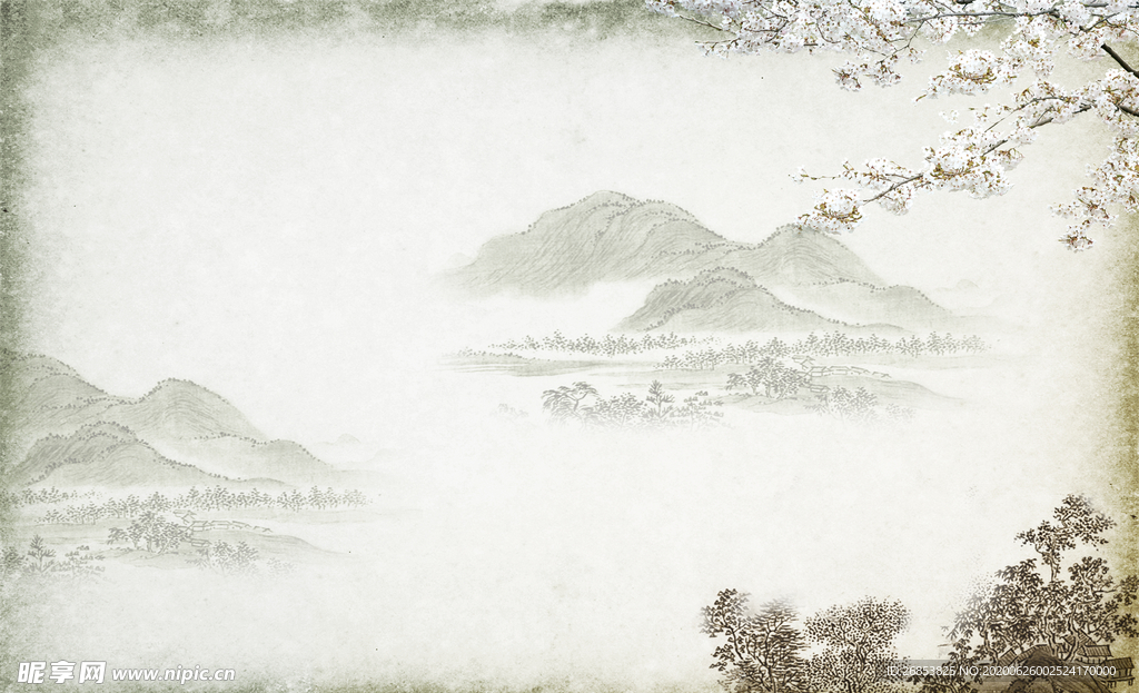 中国风素材 展板背景