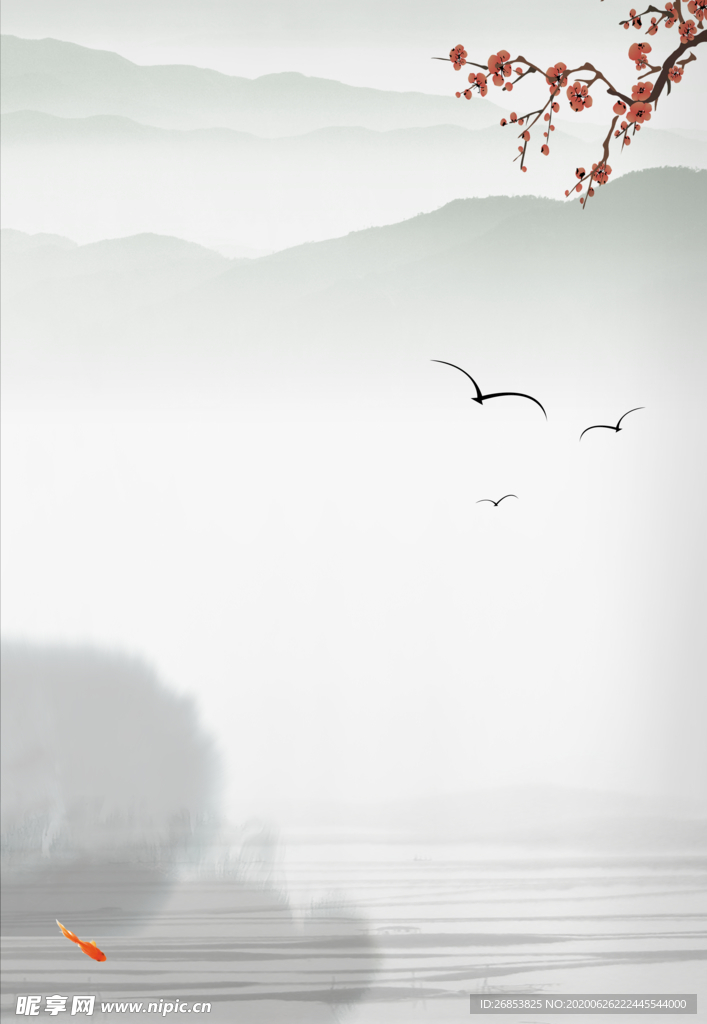 中国风山水画