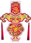 剪纸灯笼