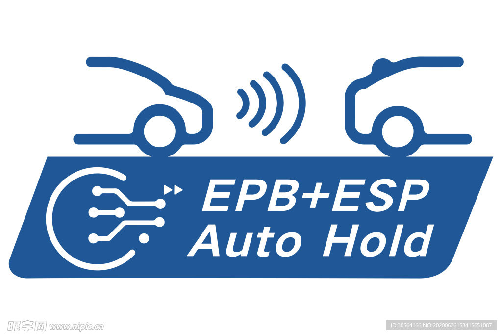 EPB标志图标图形车贴素材