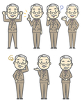 老人卡通