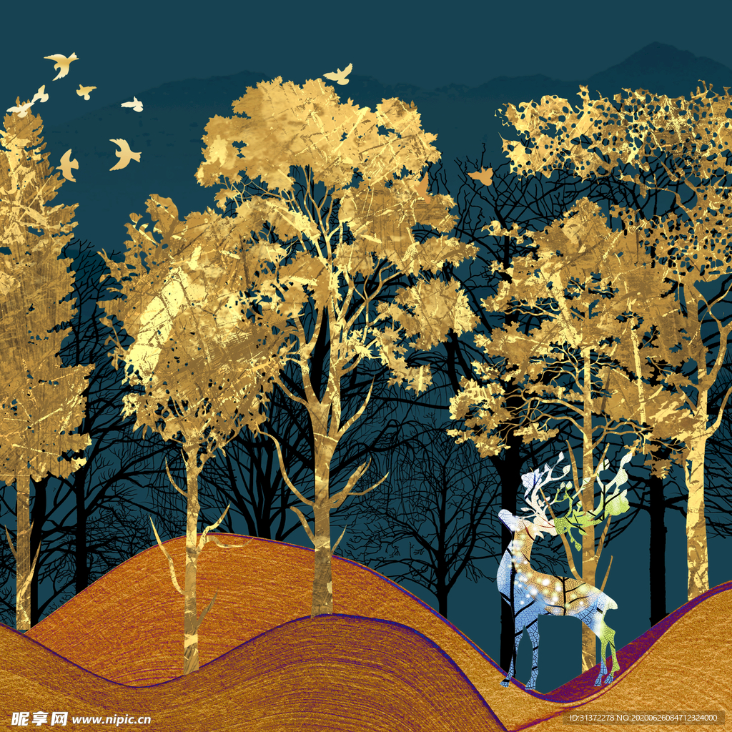 创意国潮装饰画图片
