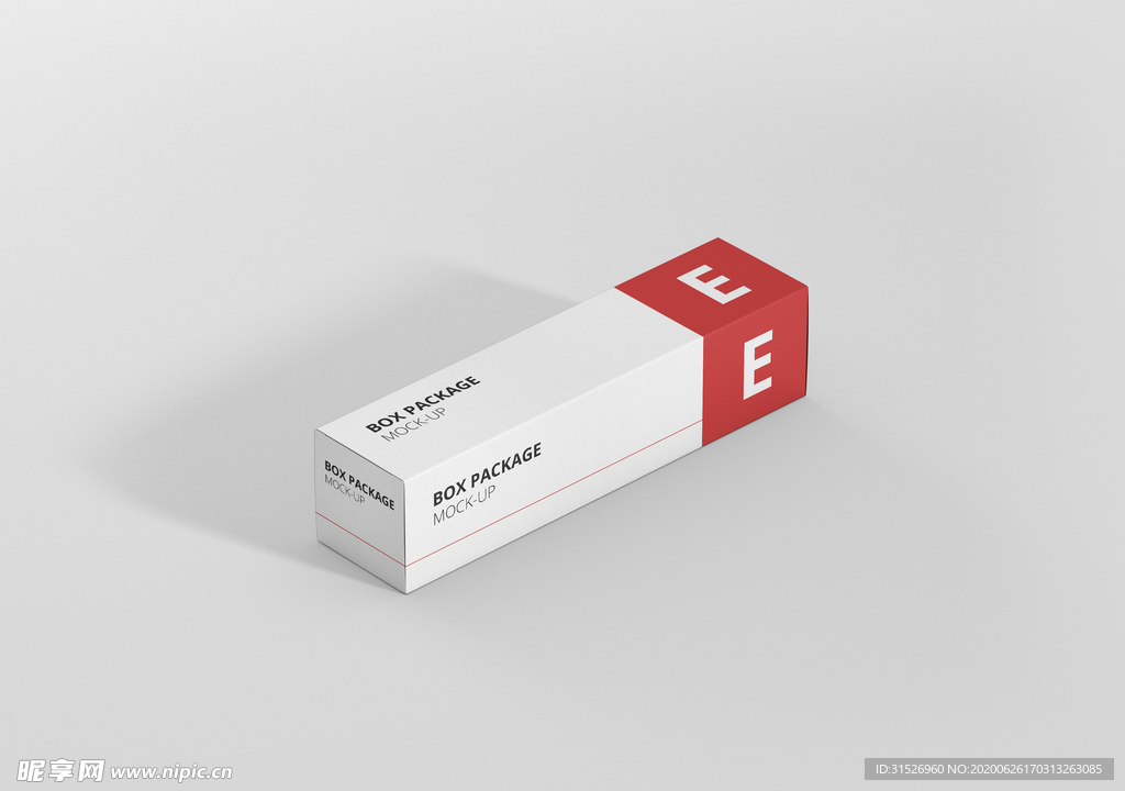 纸盒药品包装vi样机效果图贴图
