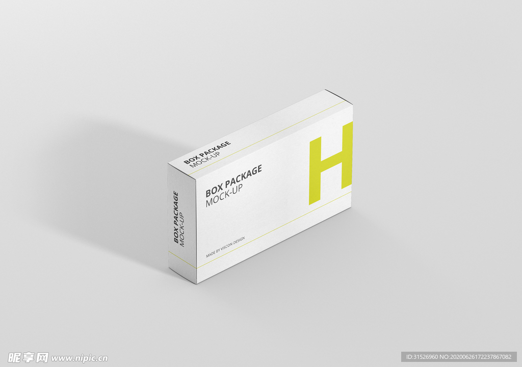 纸盒药盒包装vi样机效果图贴图