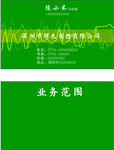 绿色名片