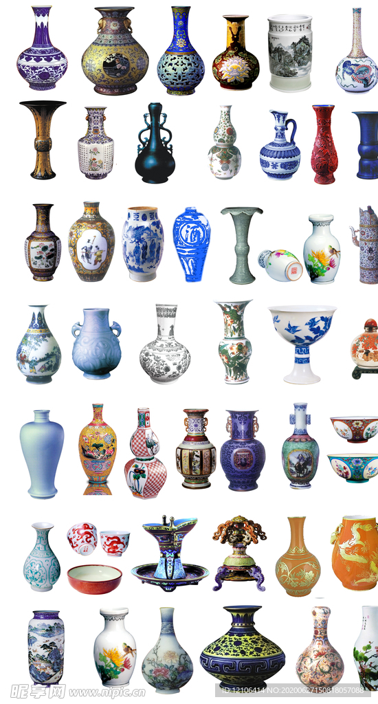 免抠中国古典花瓶