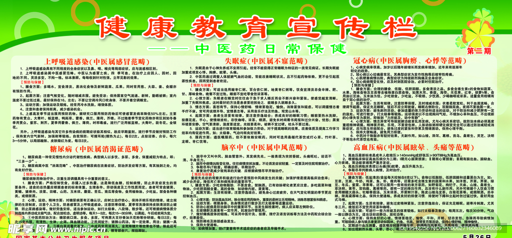 健康教育宣传栏