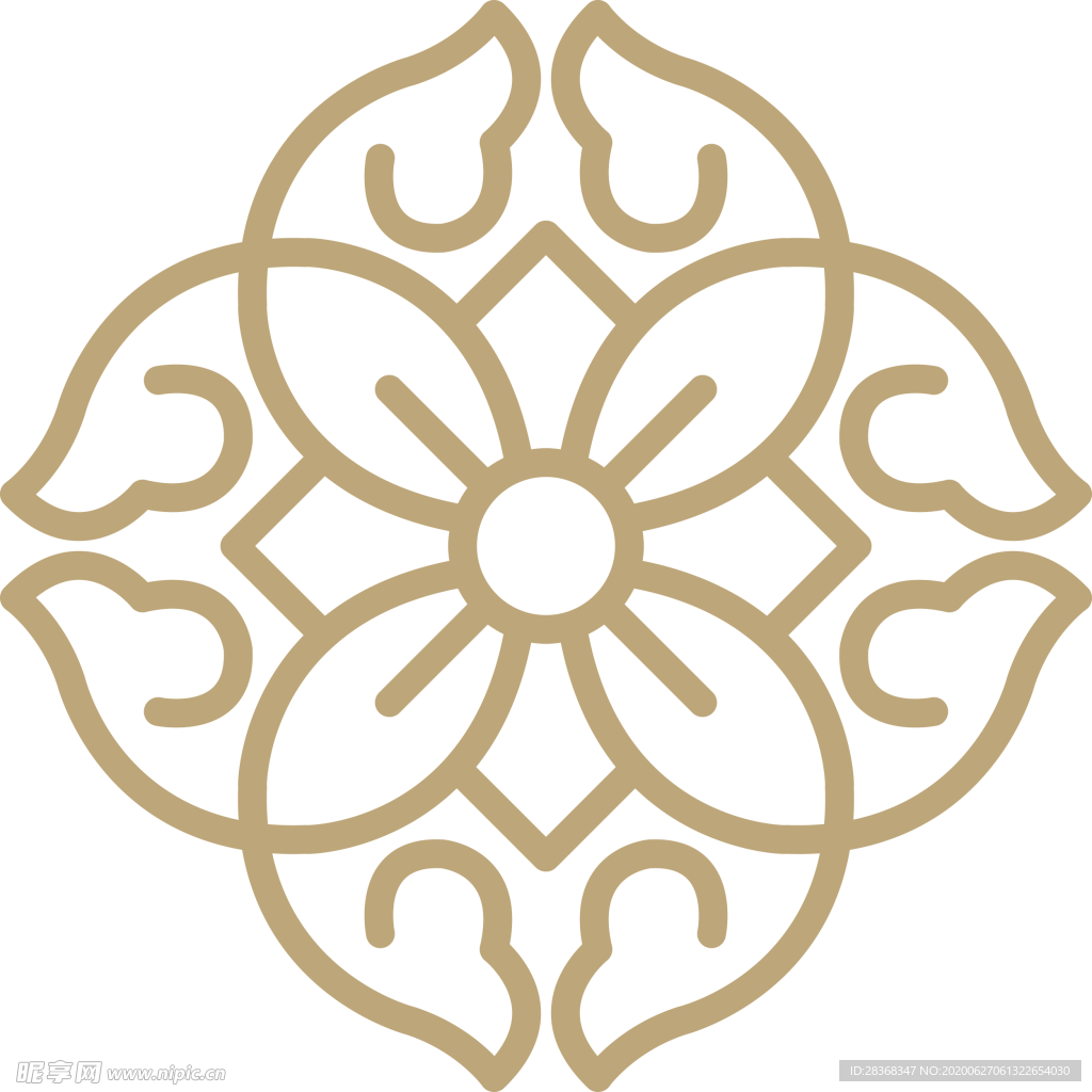 中国风花纹