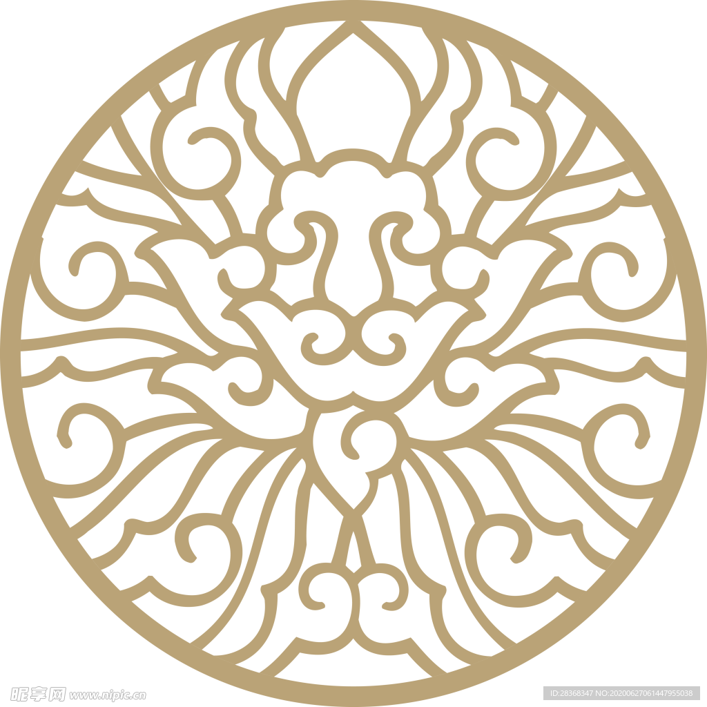 中国风花纹