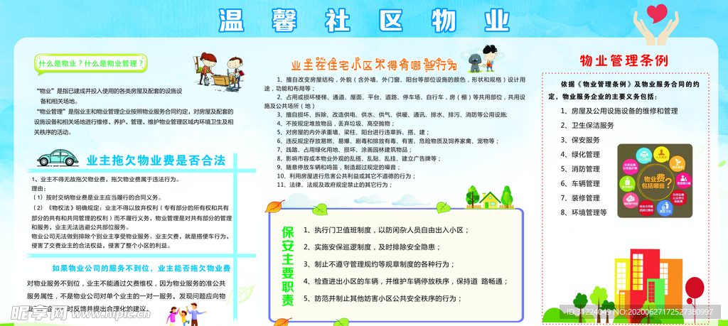 物业展板