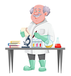 卡通科学家