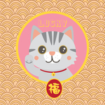 猫咪印花