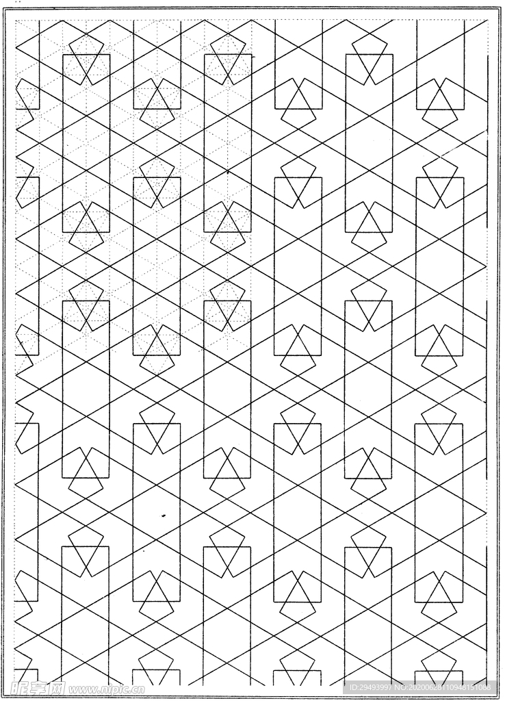 镂空花图案