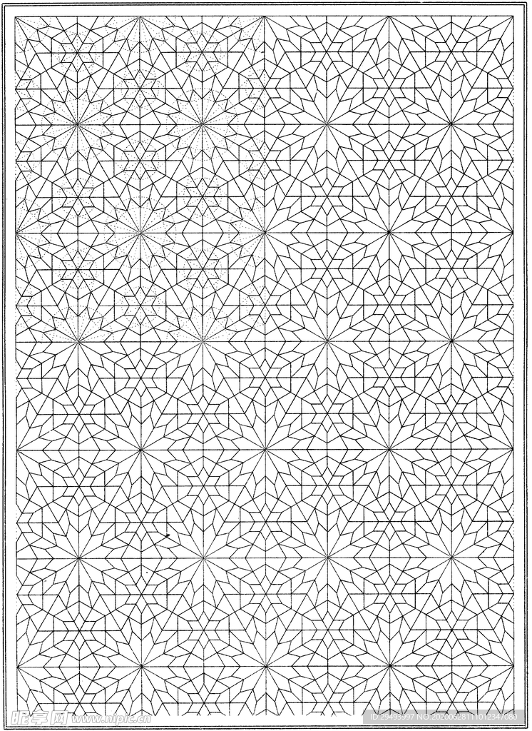 镂空花图案