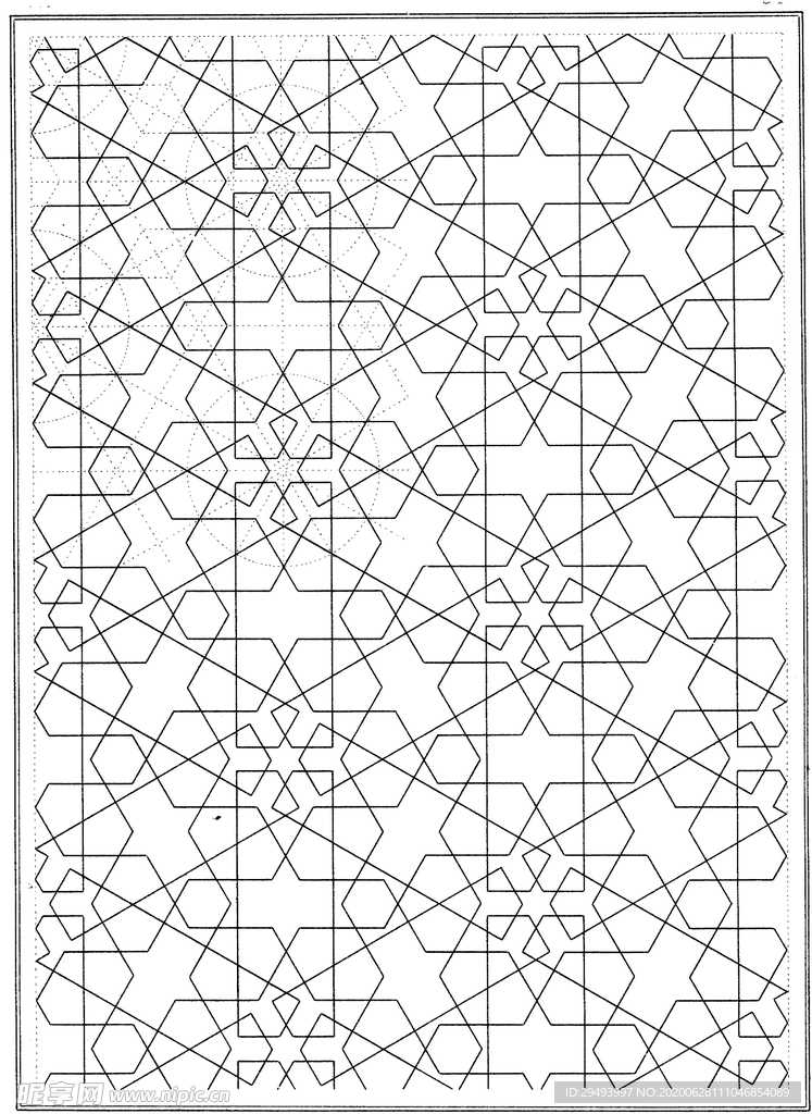 镂空花图案