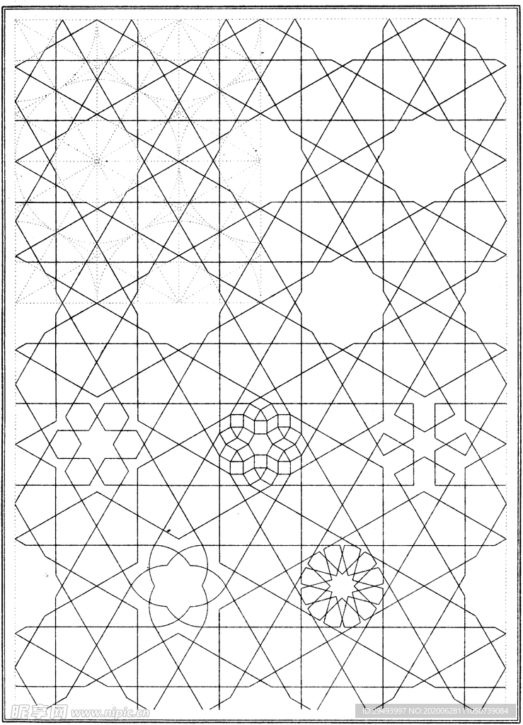 镂空花图案