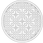 镂空花图案