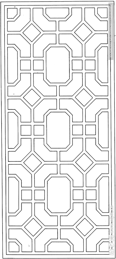 镂空花图案