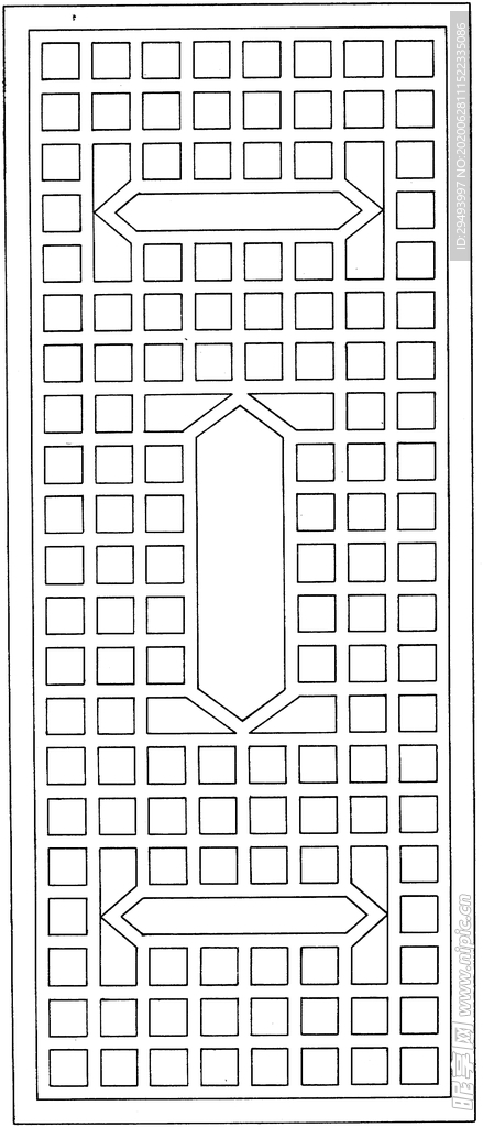 镂空花图案