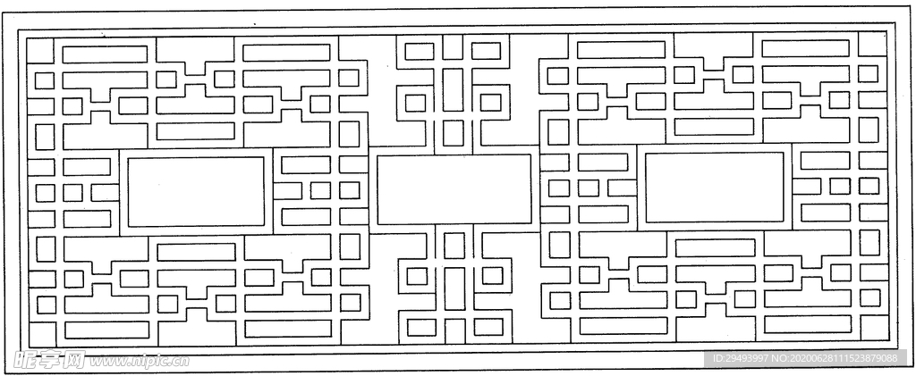 镂空花图案