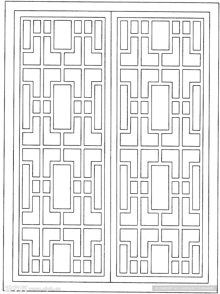 镂空花图案