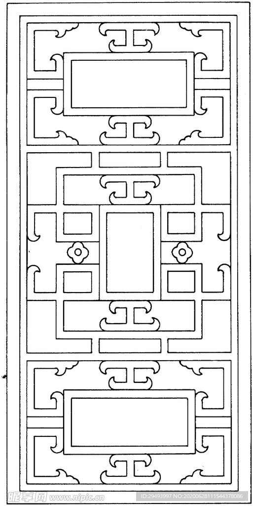 镂空花图案