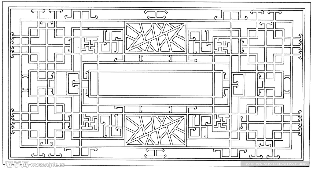 镂空花图案