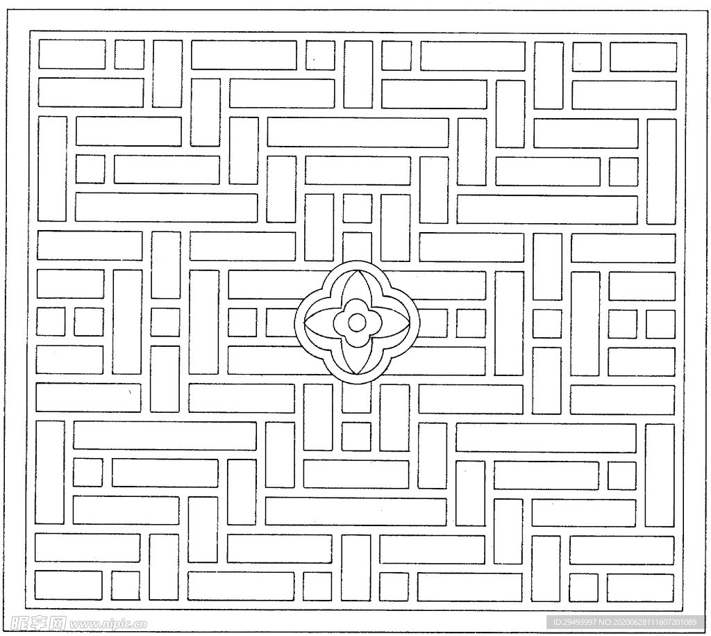 镂空花图案