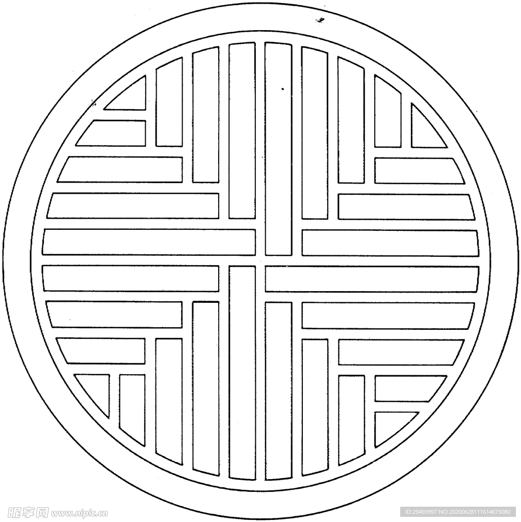 镂空花图案