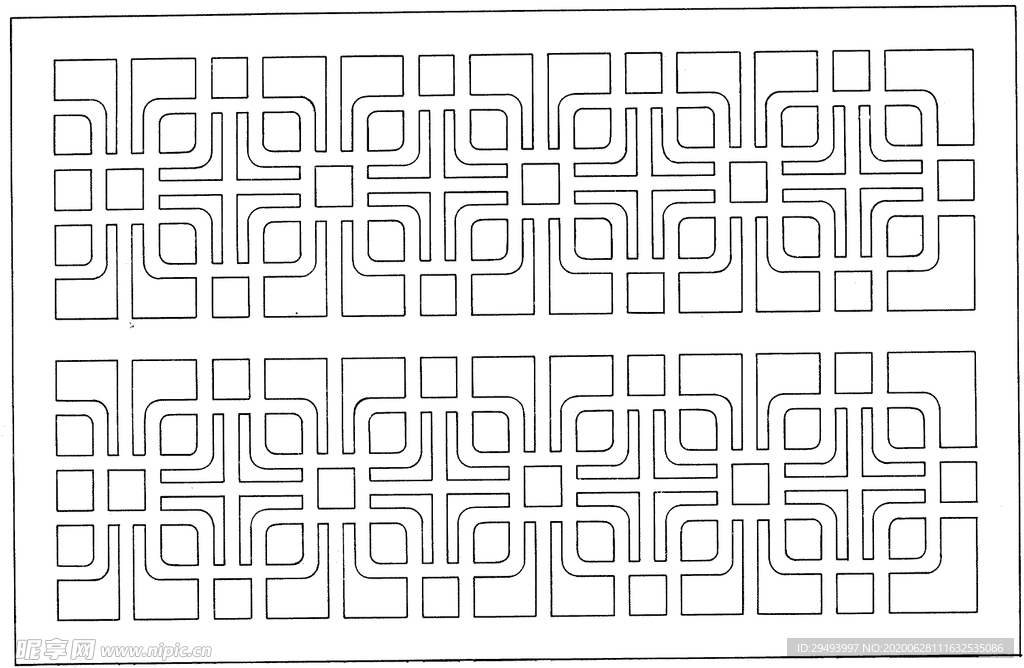 镂空花图案