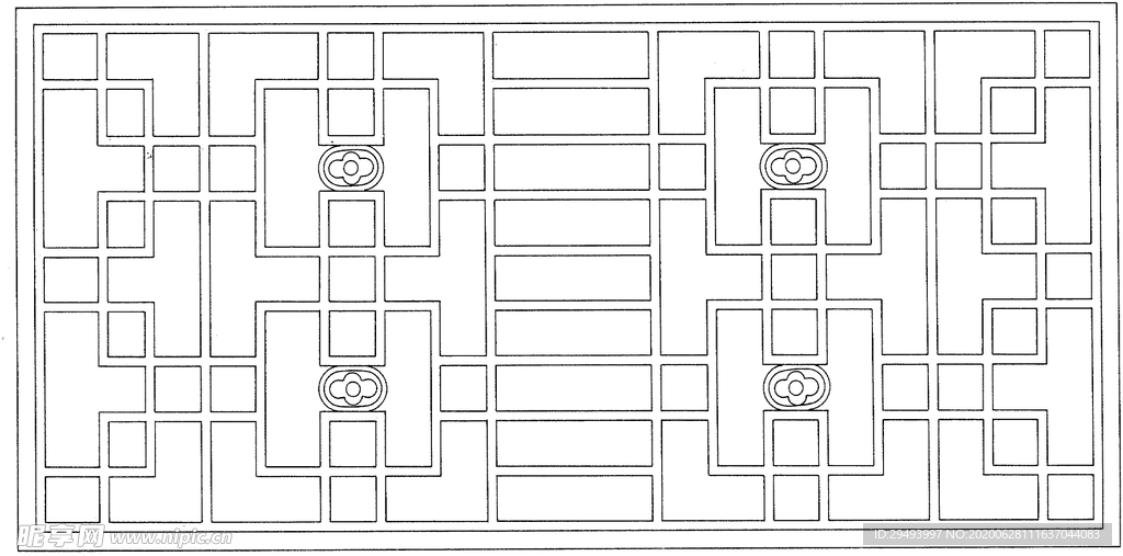 镂空花图案