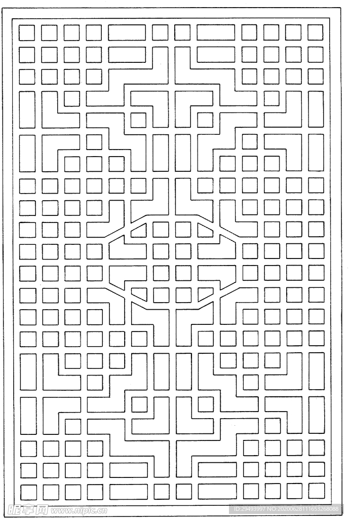 镂空花图案
