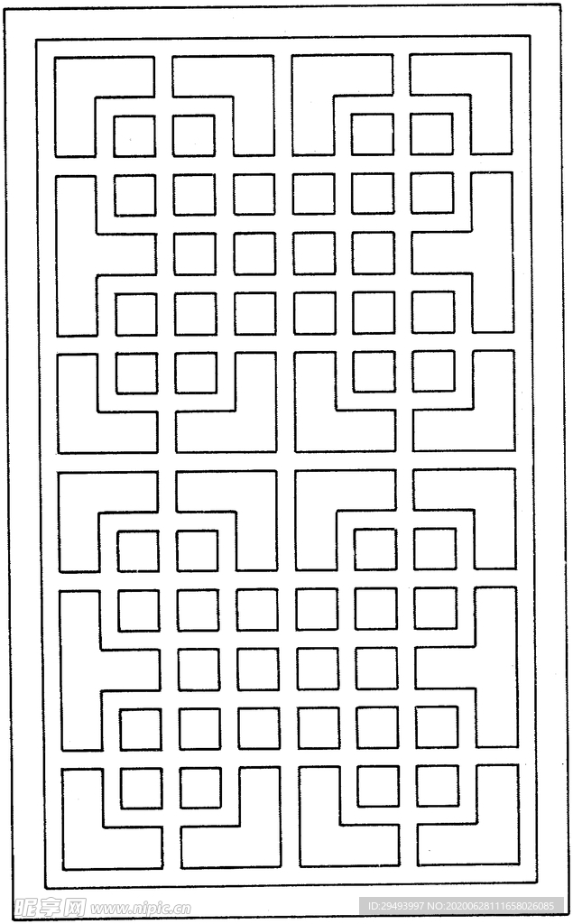 镂空花图案