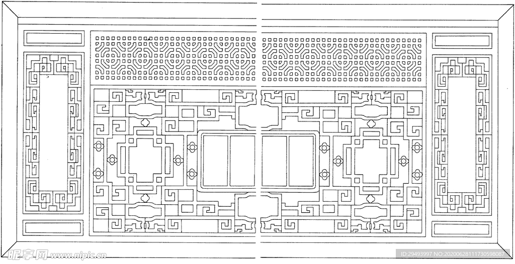 镂空花图案
