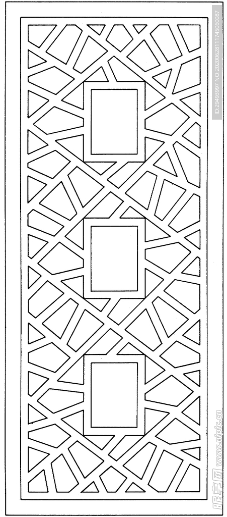 镂空花图案