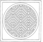 镂空花图案