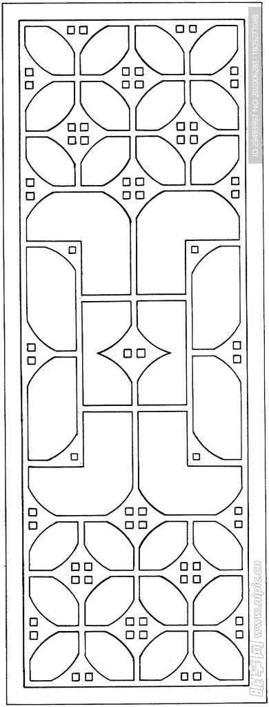 镂空花图案